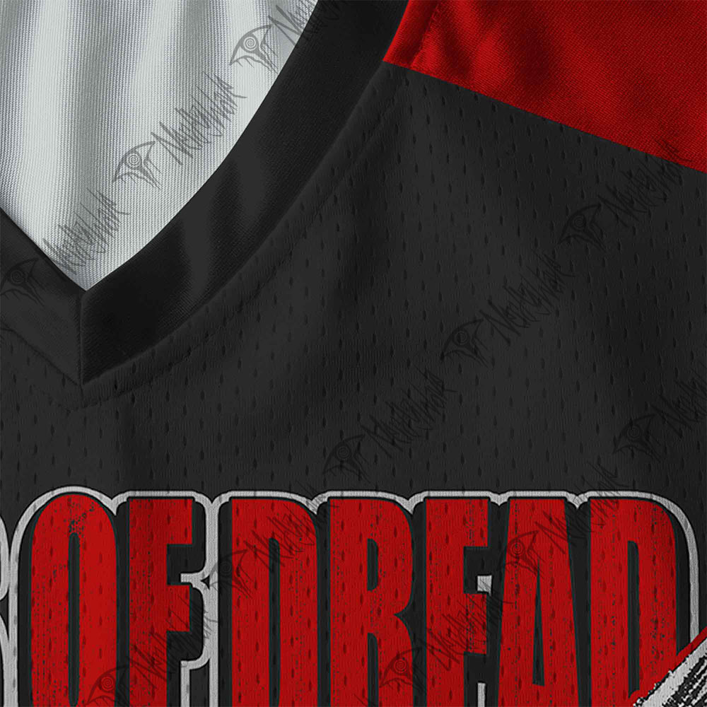 Mothman Cryptid V-Neck Long Sleeve Jersey