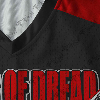 Mothman Cryptid V-Neck Long Sleeve Jersey