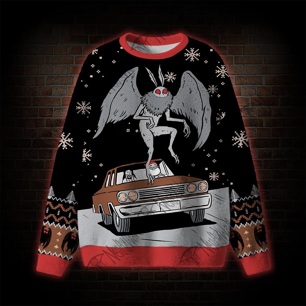 Cryptid Mothman Ugly Sweatshirts