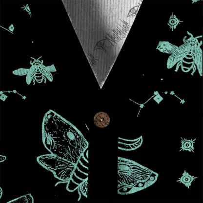 Midnight Flying Insects Cardigan Sweater