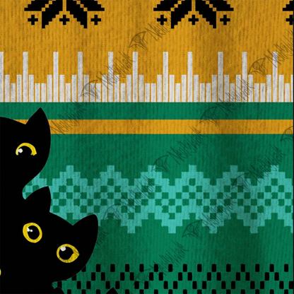 Cat Christmas Tree Ugly Sweatshirts