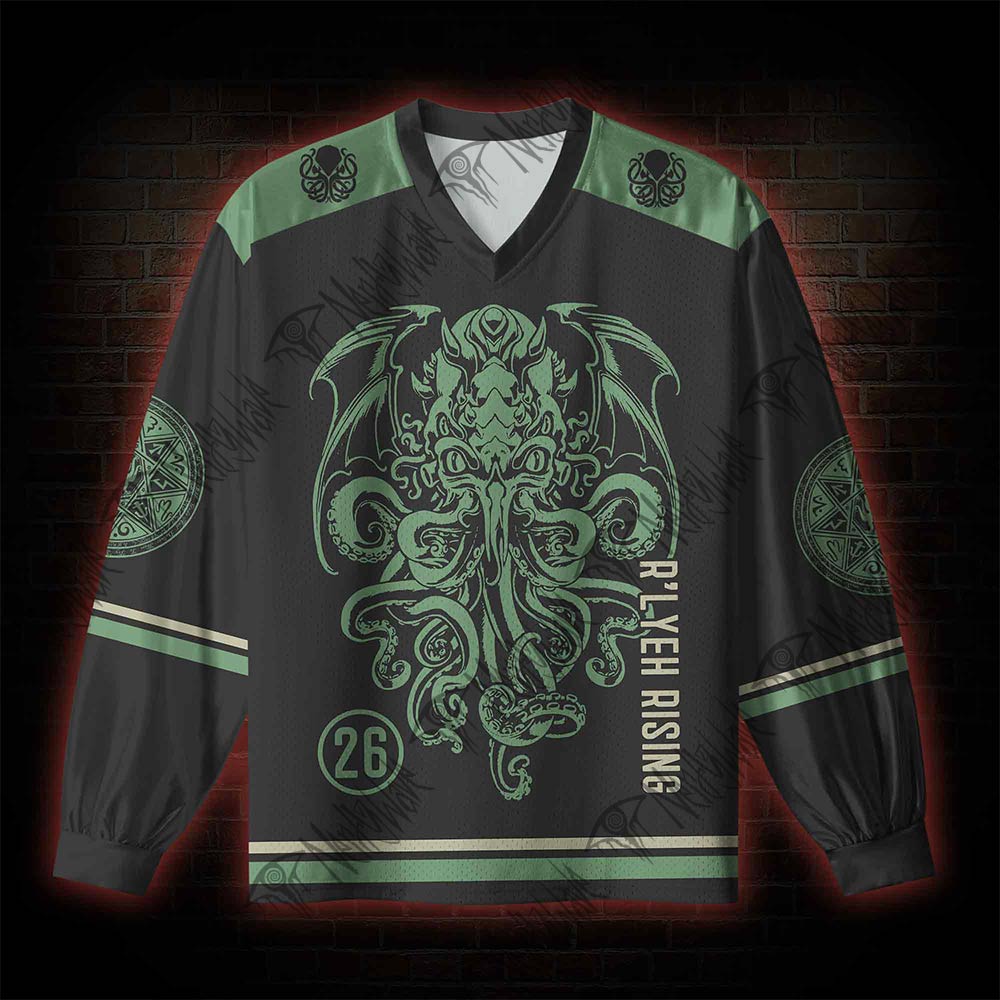 R'lyeh Rising V-Neck Long Sleeve Jersey