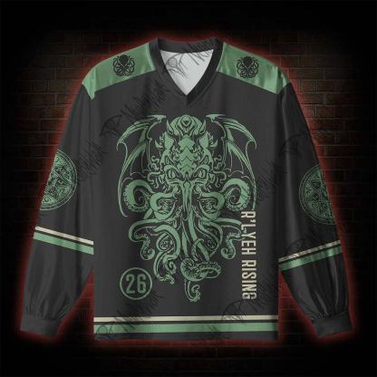 R'lyeh Rising V-Neck Long Sleeve Jersey