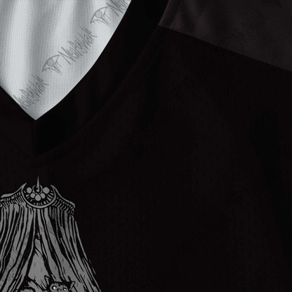 The Cats of Ultha V-Neck Long Sleeve Jersey