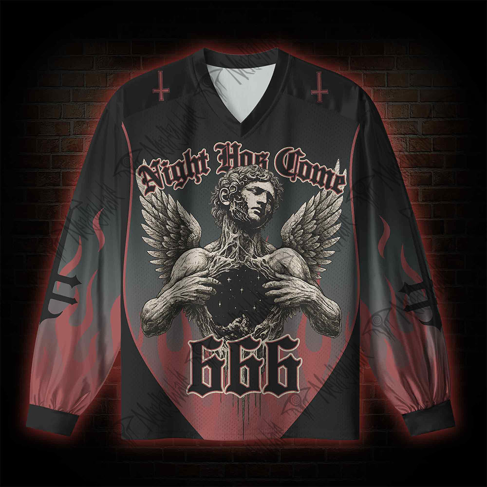 Night has Come V-Neck Long Sleeve Jersey