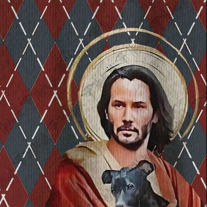 Jesus Keanu Reeves With Dog Ugly Sweatshirts