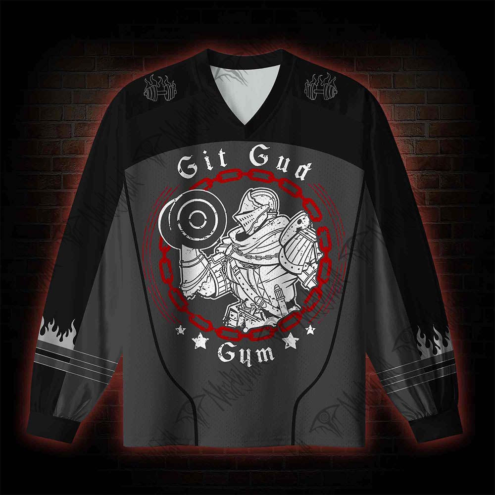 Git Gud Gym V-Neck Long Sleeve Jersey