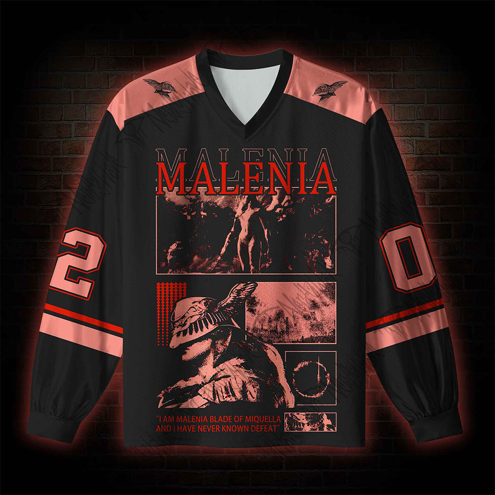 I Have Never Known Defeat V-Neck Long Sleeve Jersey