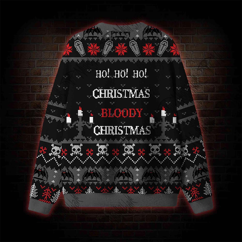 Ho! Ho! Ho! Bloody Christmas Ugly Sweatshirts