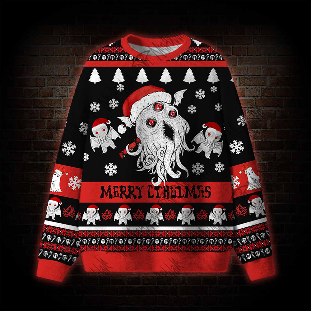 Merry Cthulmas Ugly Sweatshirts