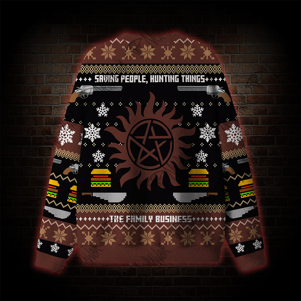 Saving People Hunting Things Ugly Sweatshirts