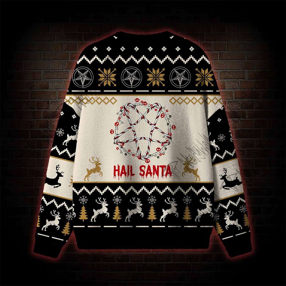 Hail Santa Ugly Sweatshirts