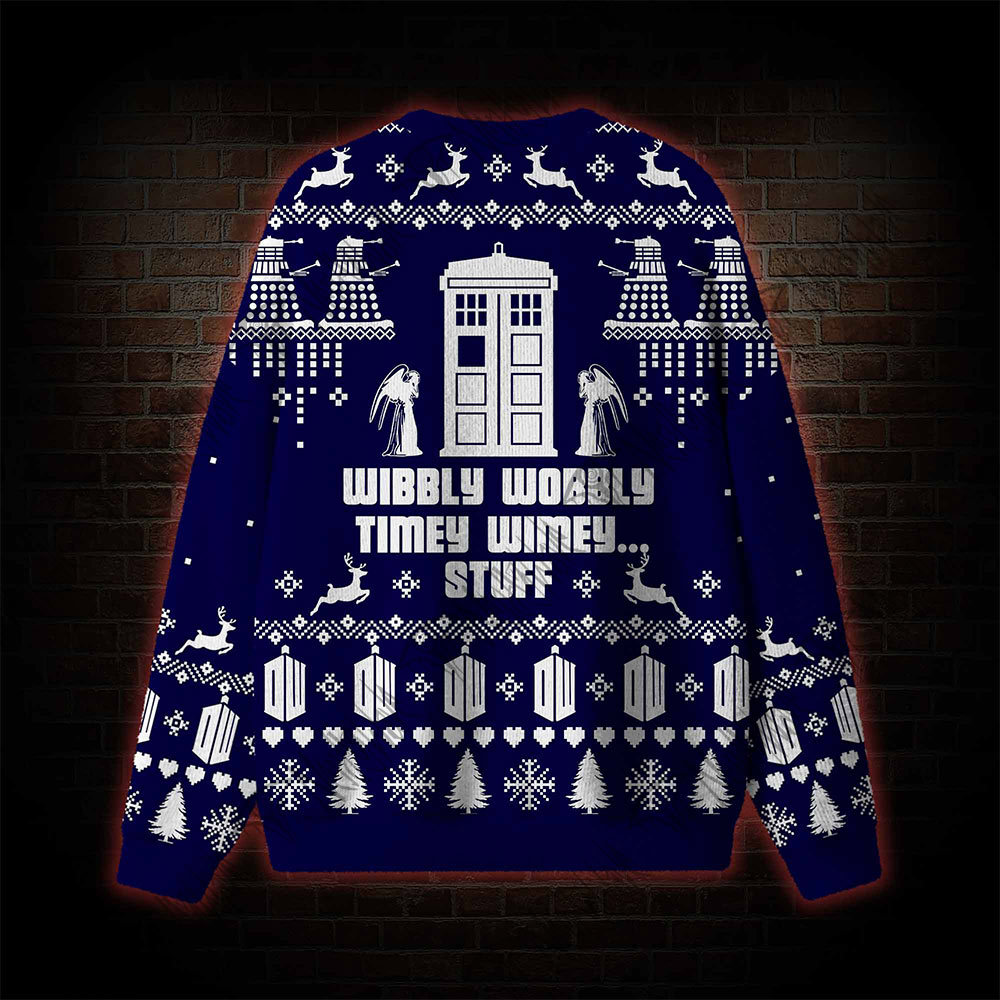 Wibbly Wobbly Timey Wimey... Stuff Ugly Sweatshirts