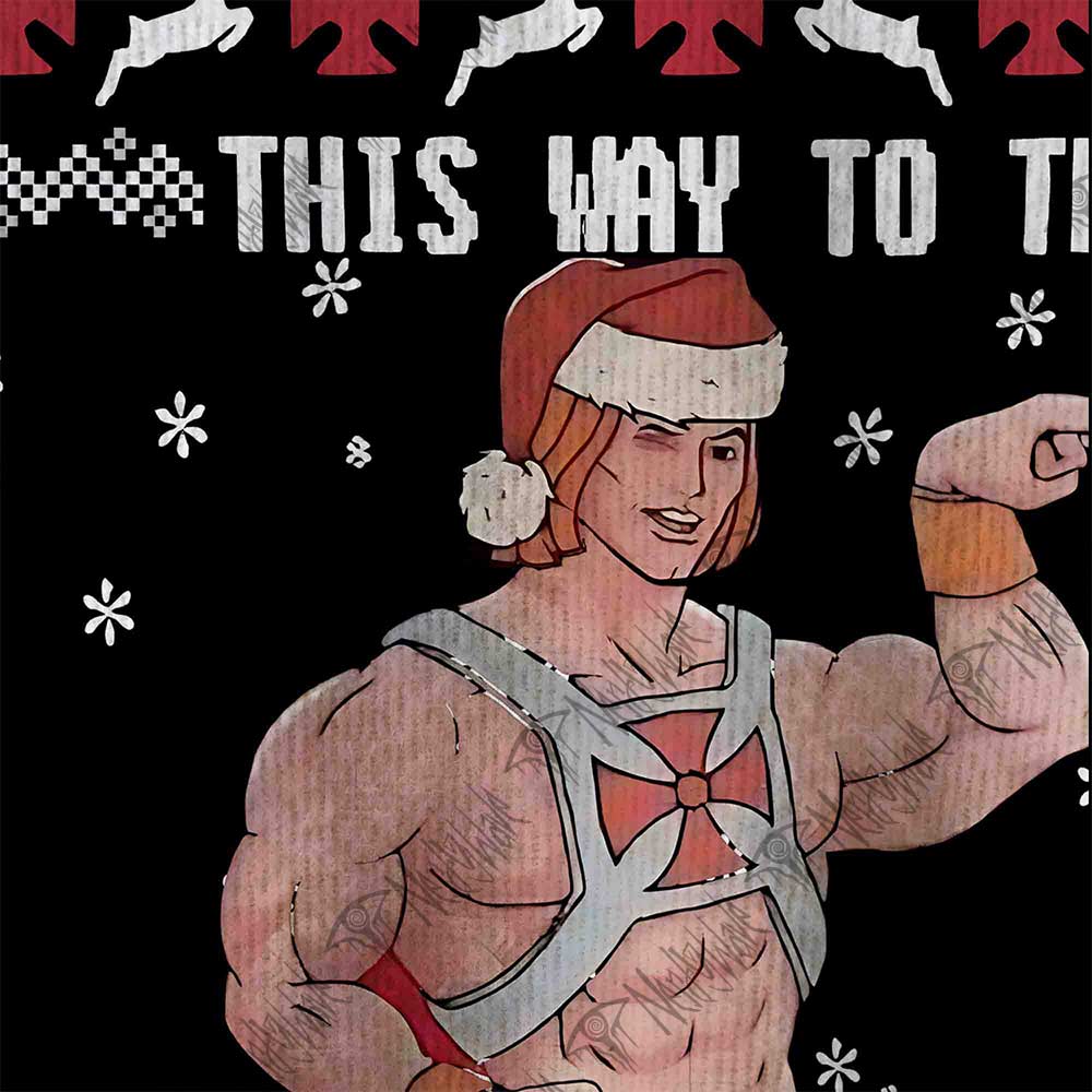 This Way To The Christmas Party Ugly Sweatshirts