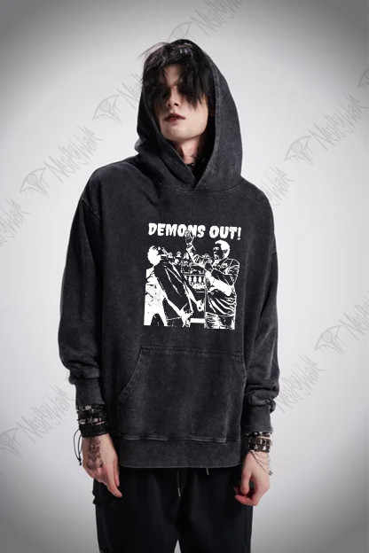 Demons Out! Washed Hoodie