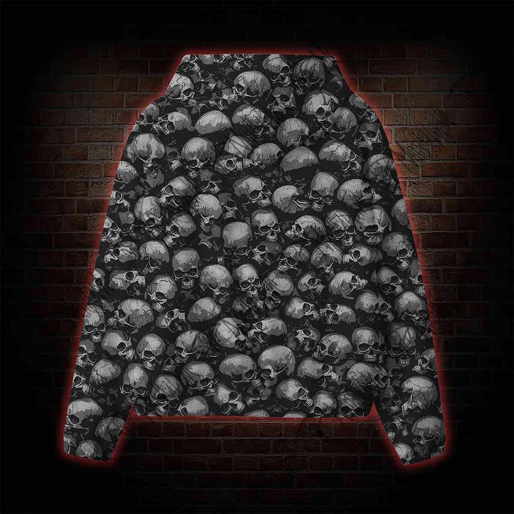 Skulls All Over Print Scuba Hoodie