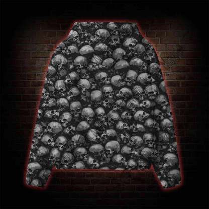 Skulls All Over Print Scuba Hoodie