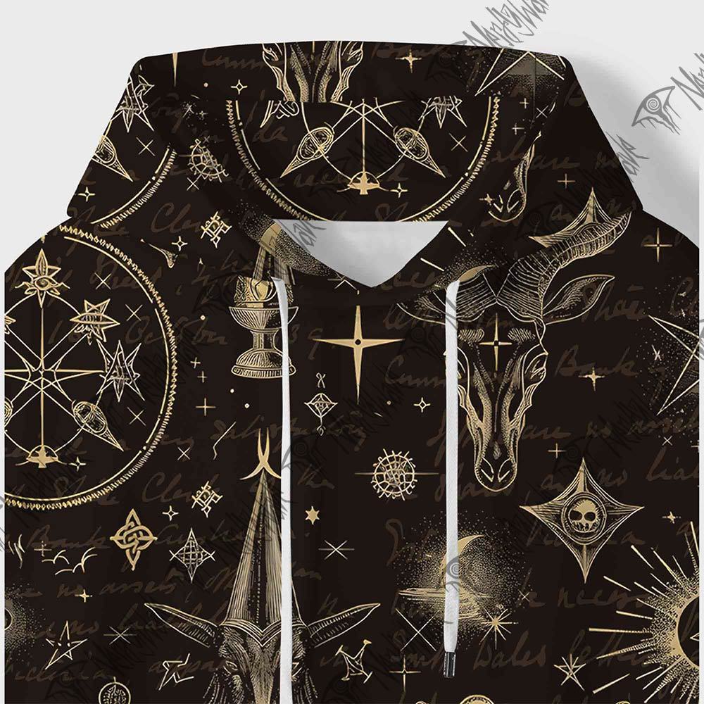 Baphomet All Over Print Scuba Hoodie