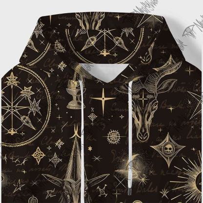 Baphomet All Over Print Scuba Hoodie