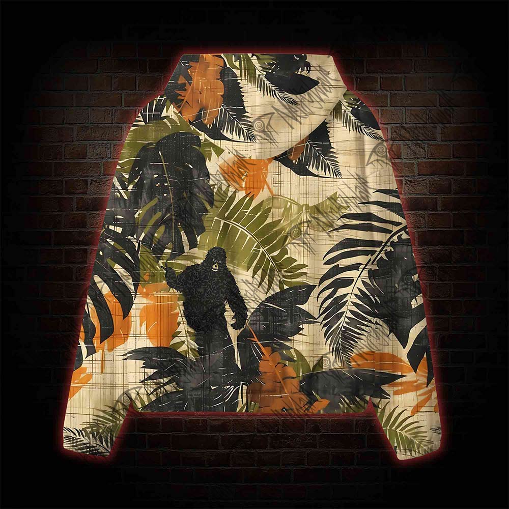 Bigfoot in The Forest All Over Print Scuba Hoodie