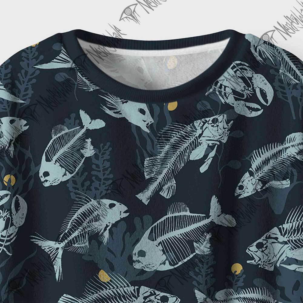 Deep sea fish bones Cozy Pajama Sets