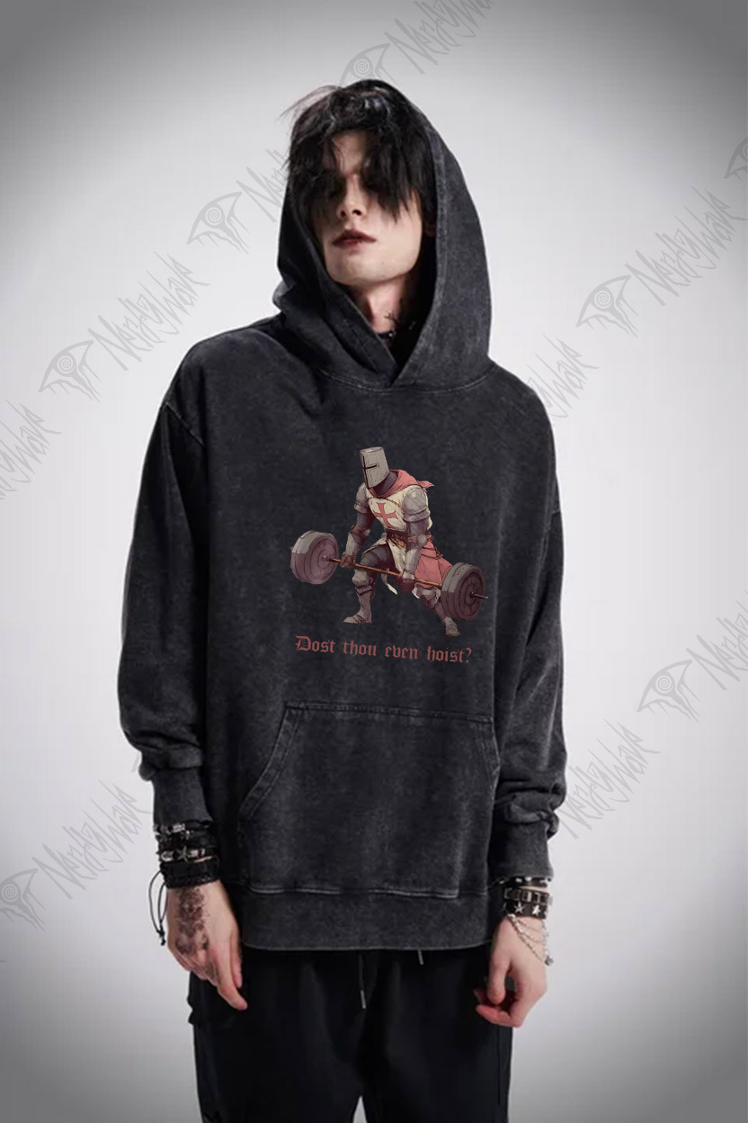 Lifting Knight Washed Hoodie