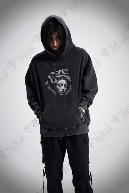 Medusa Horror Washed Hoodie