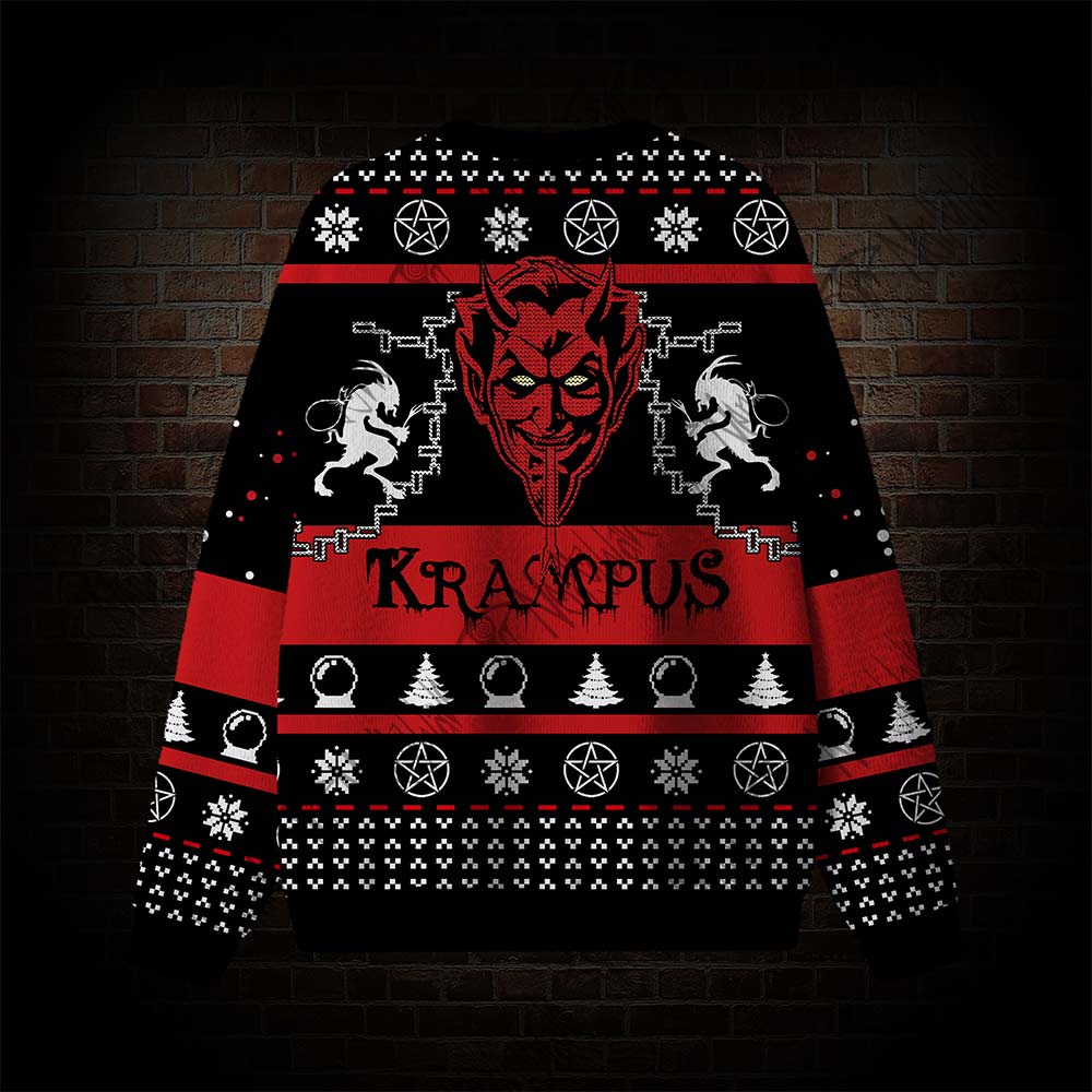 Krampus Horror Ugly Sweatshirts