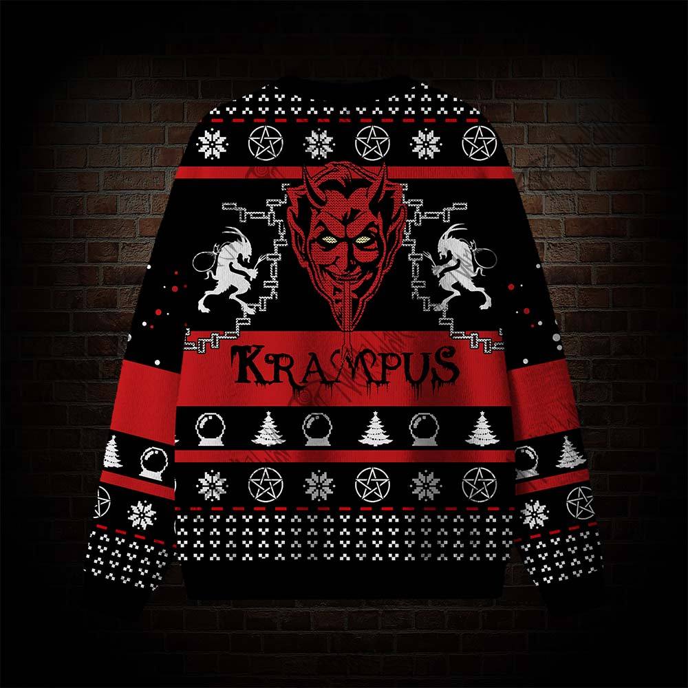Krampus Horror Ugly Sweatshirts