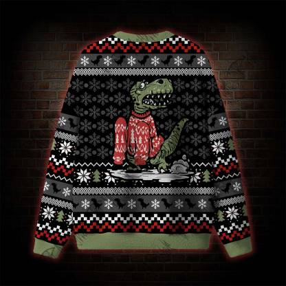 Wrong Size Dinosaurs Ugly Sweatshirts