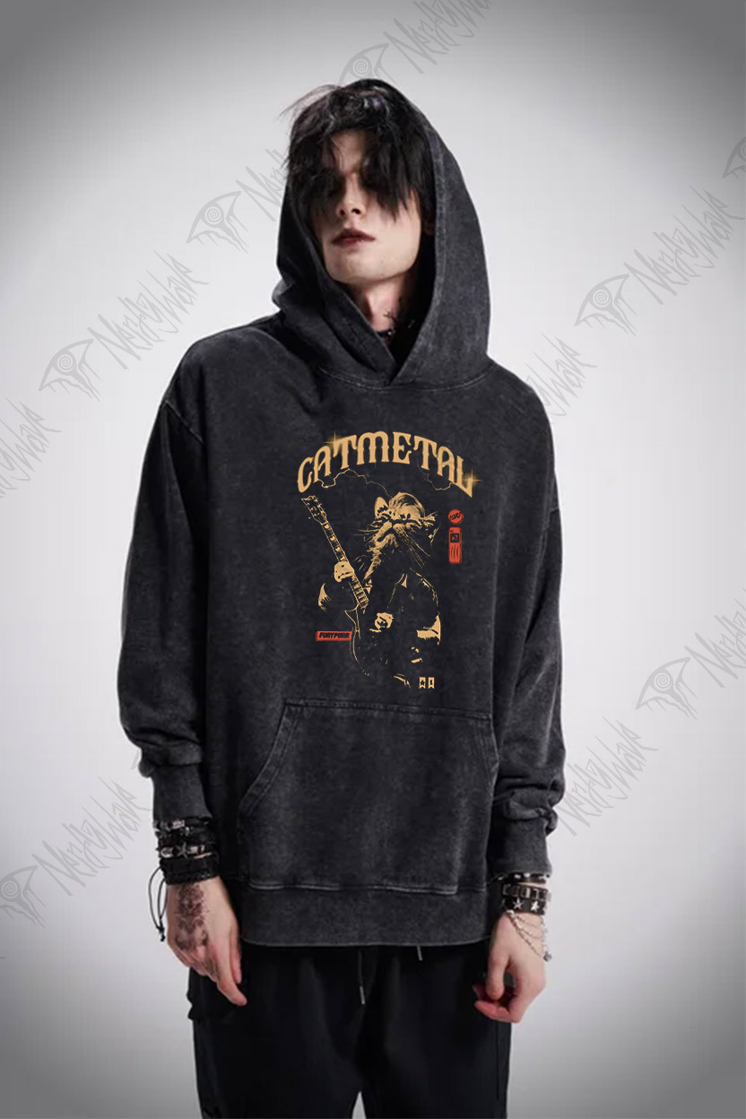 Catmetal Washed Hoodie