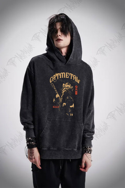 Catmetal Washed Hoodie