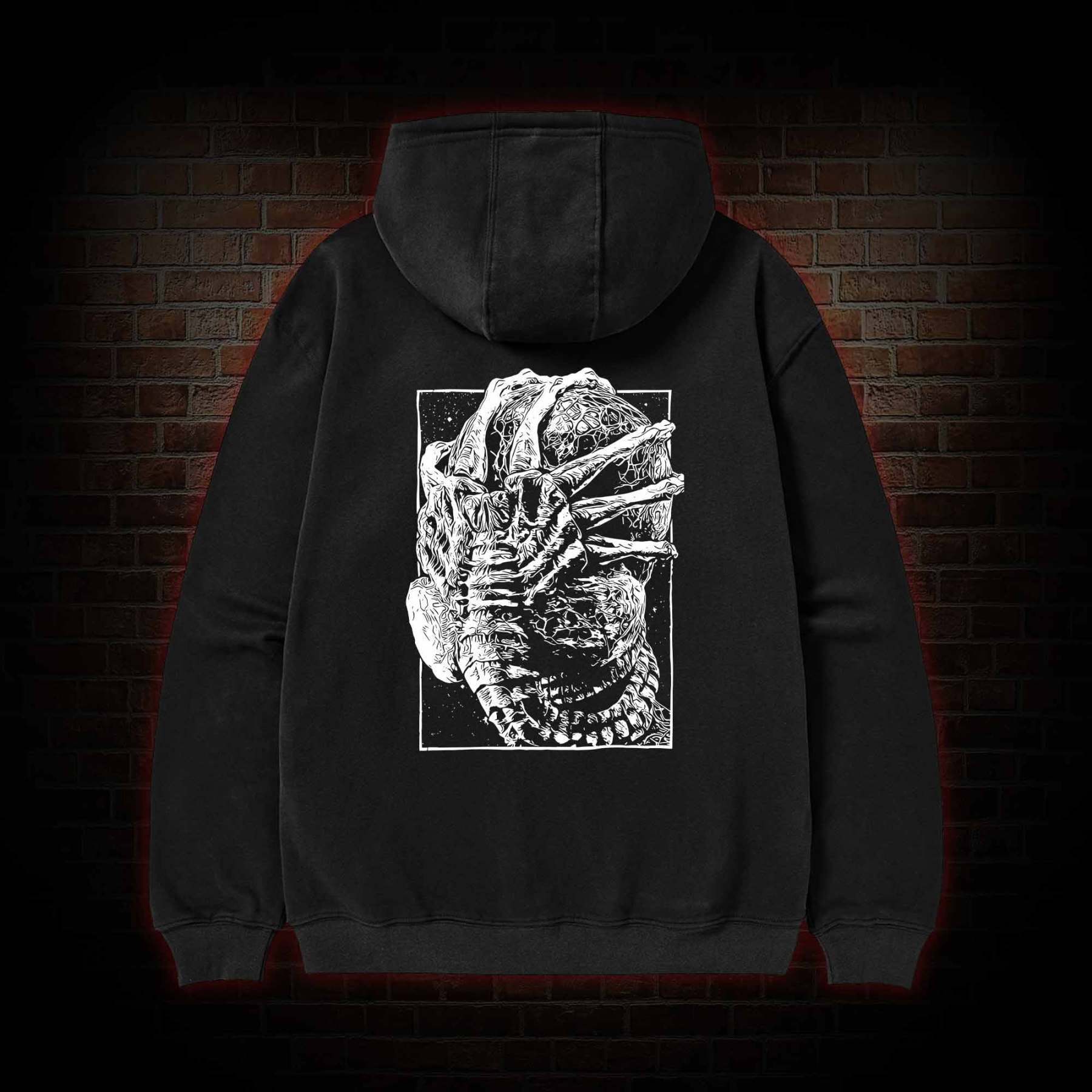 Alien Delivery Guy Zipper Hoodie