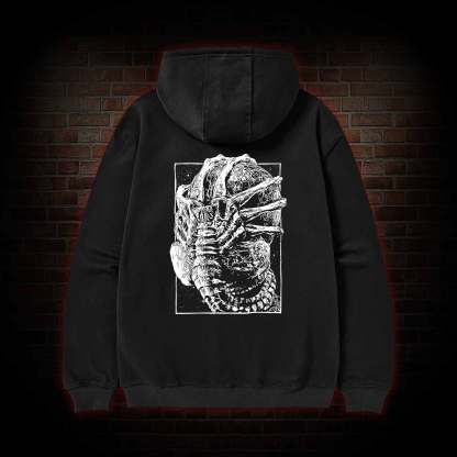Alien Delivery Guy Zipper Hoodie