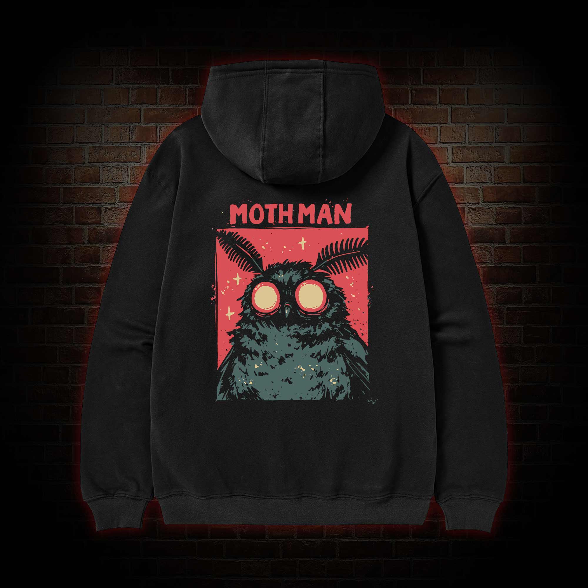 Cryptid Mothman Zipper Hoodie