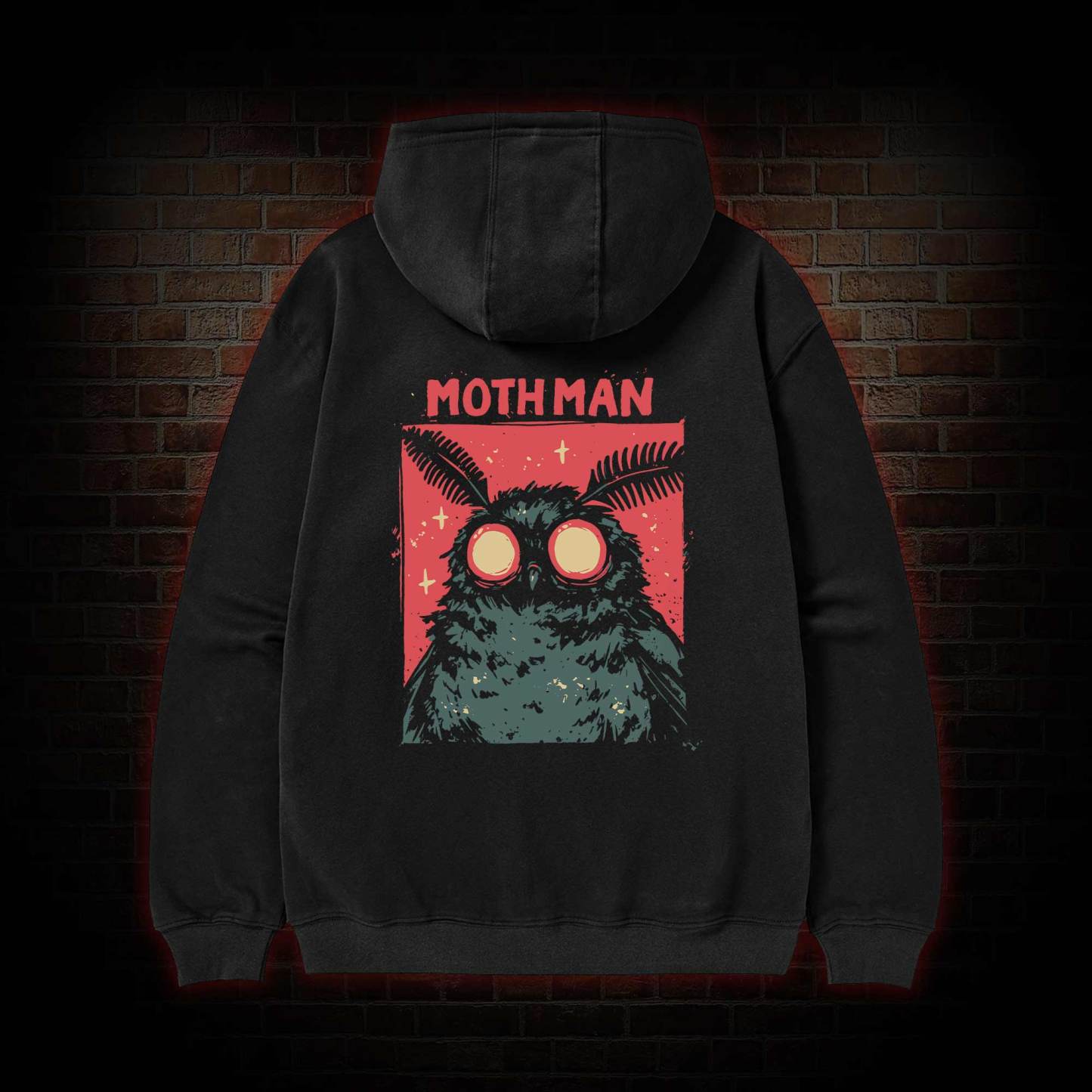 Cryptid Mothman Zipper Hoodie