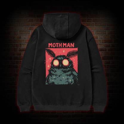 Cryptid Mothman Zipper Hoodie