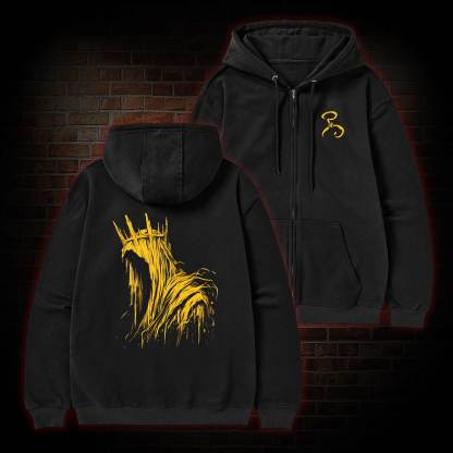 The King in Yellow Cthulhu Zipper Hoodie