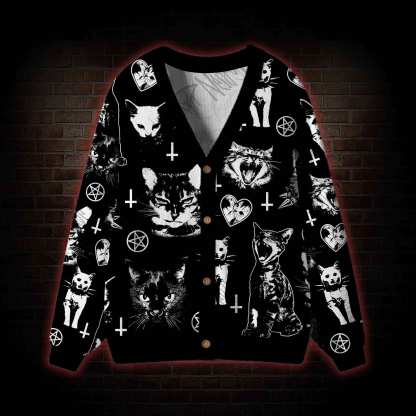 Cats Cardigan Sweater