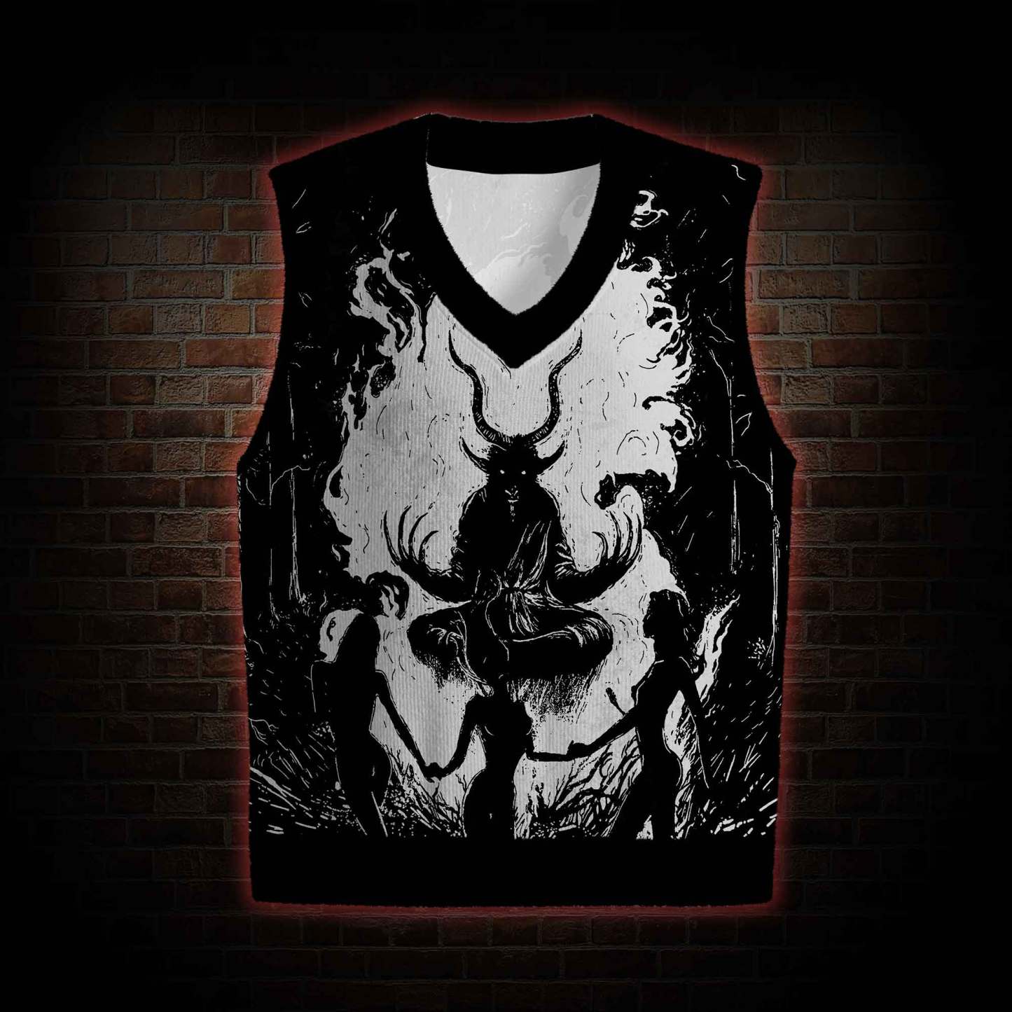 Baphomet Sweatershirt Vest