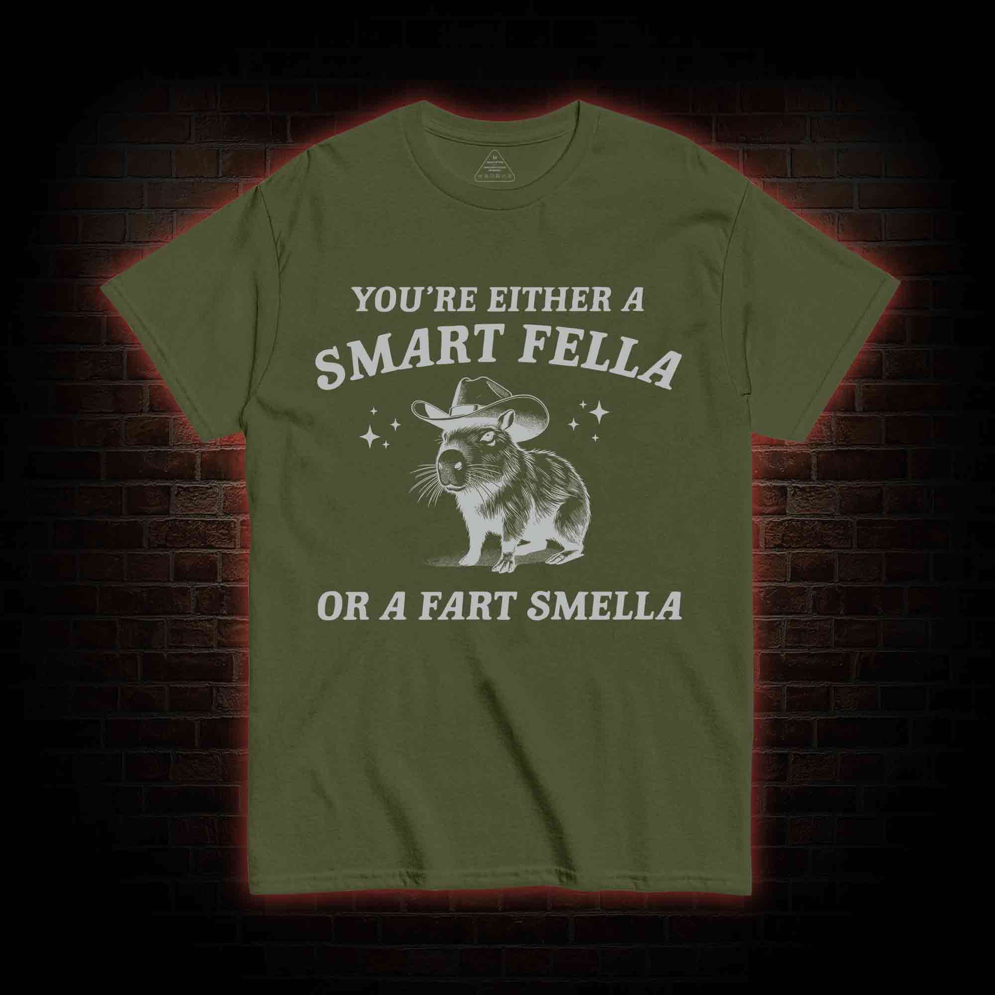 Smart Fella Or Fart Smella T-shirt