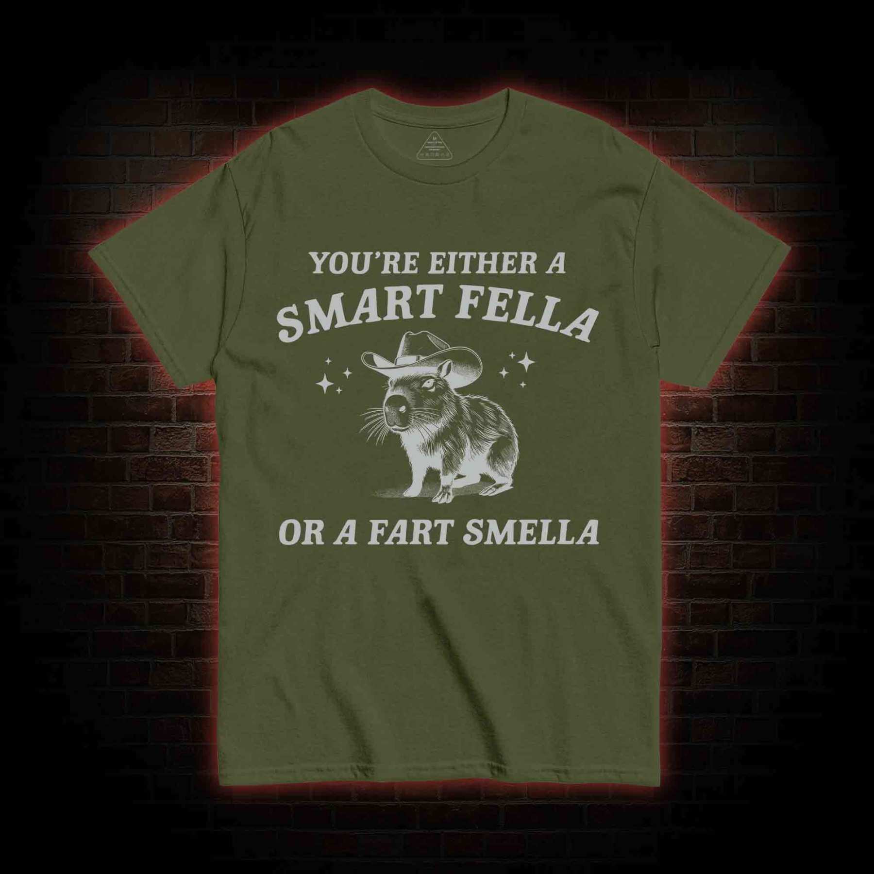 Smart Fella Or Fart Smella T-shirt