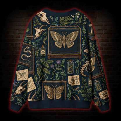 Dark Academia Cabinet Cardigan Sweater