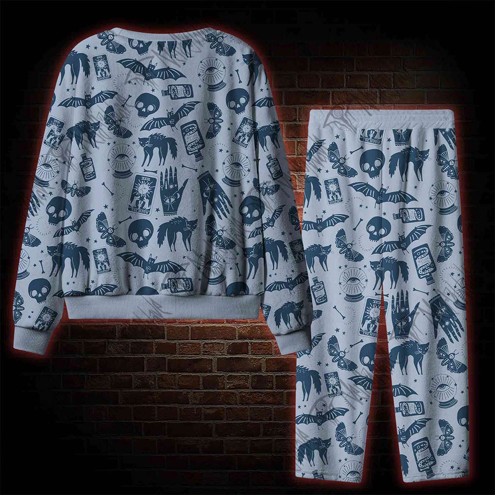 Mysterious Cats and Bats Cozy Pajama Sets