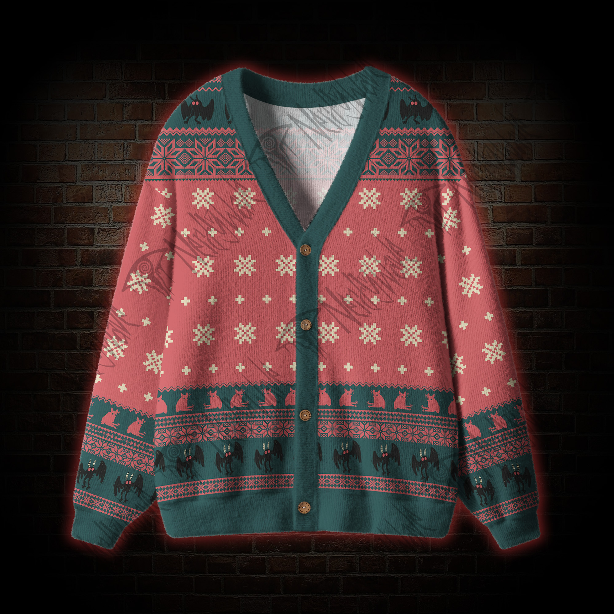 Mothman Cardigan Sweater