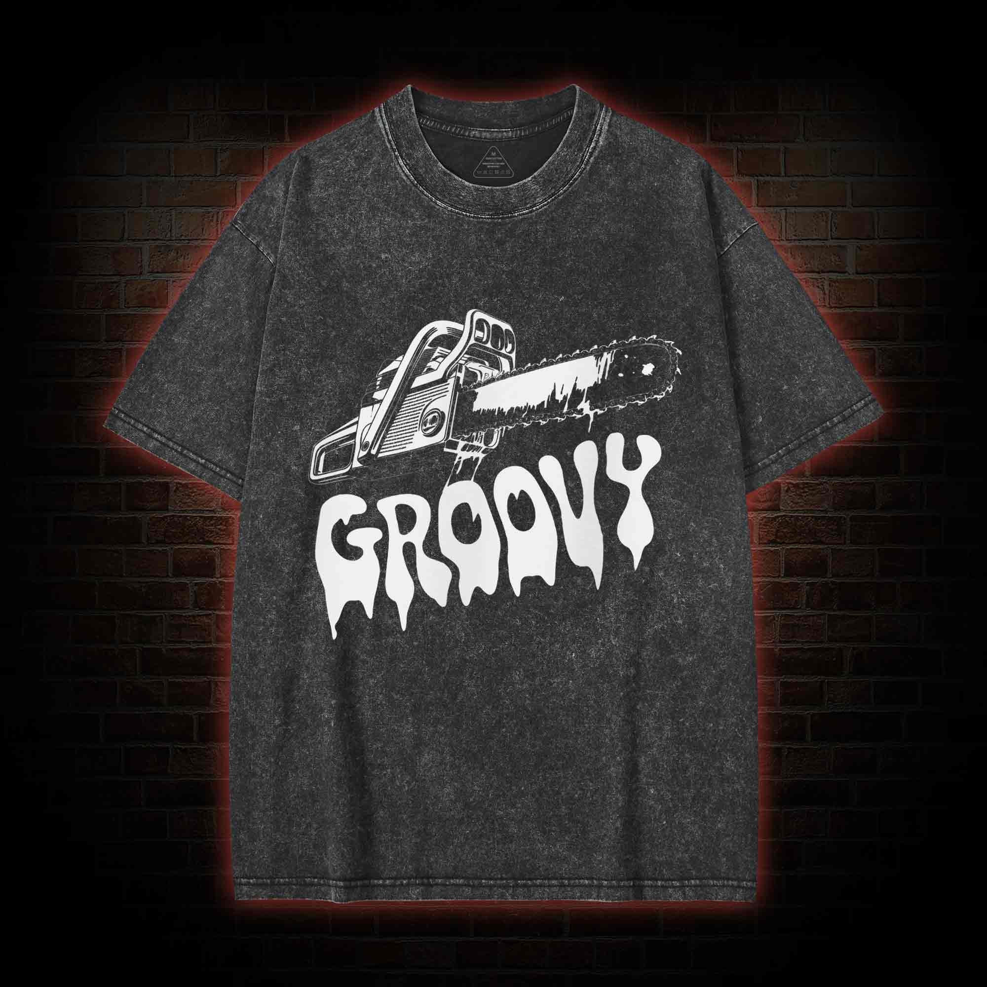 Groovy Chainsaw Washed T-shirt
