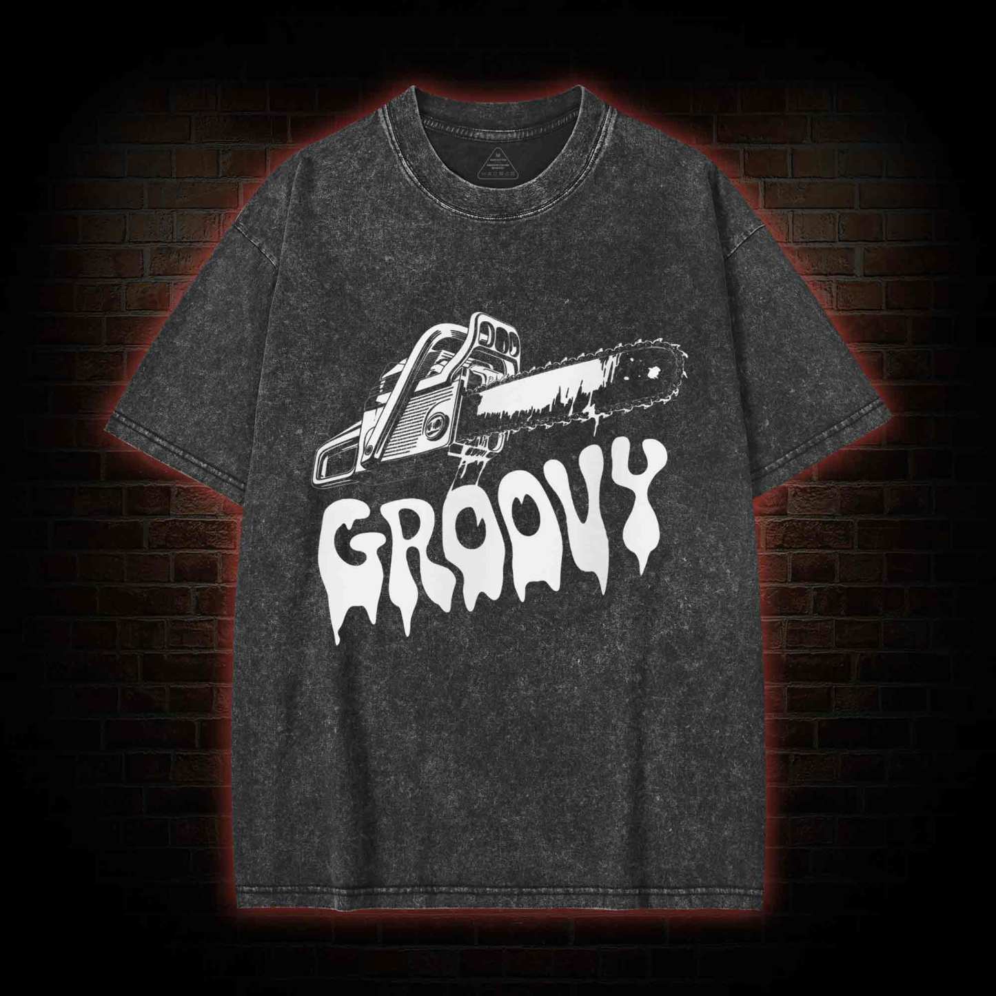 Groovy Chainsaw Washed T-shirt