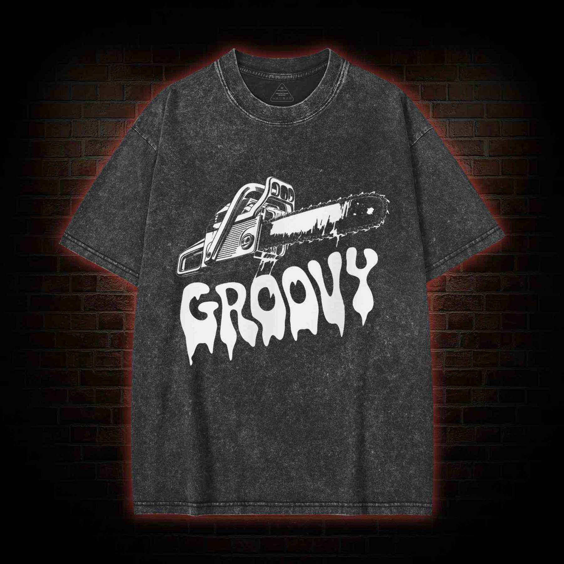 Groovy Chainsaw Washed T-shirt