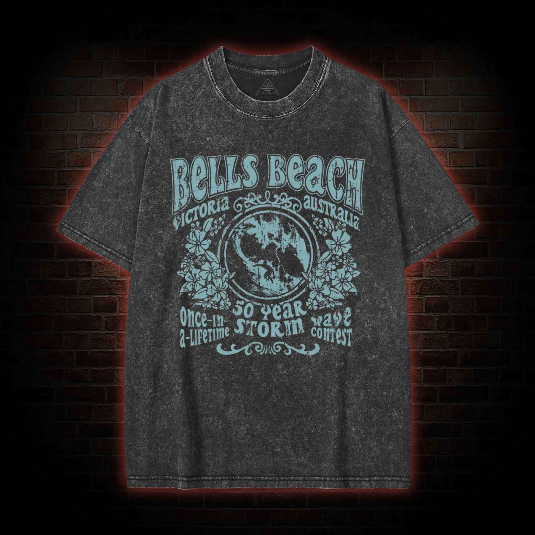 Bells Beach Australia Washed T-shirt