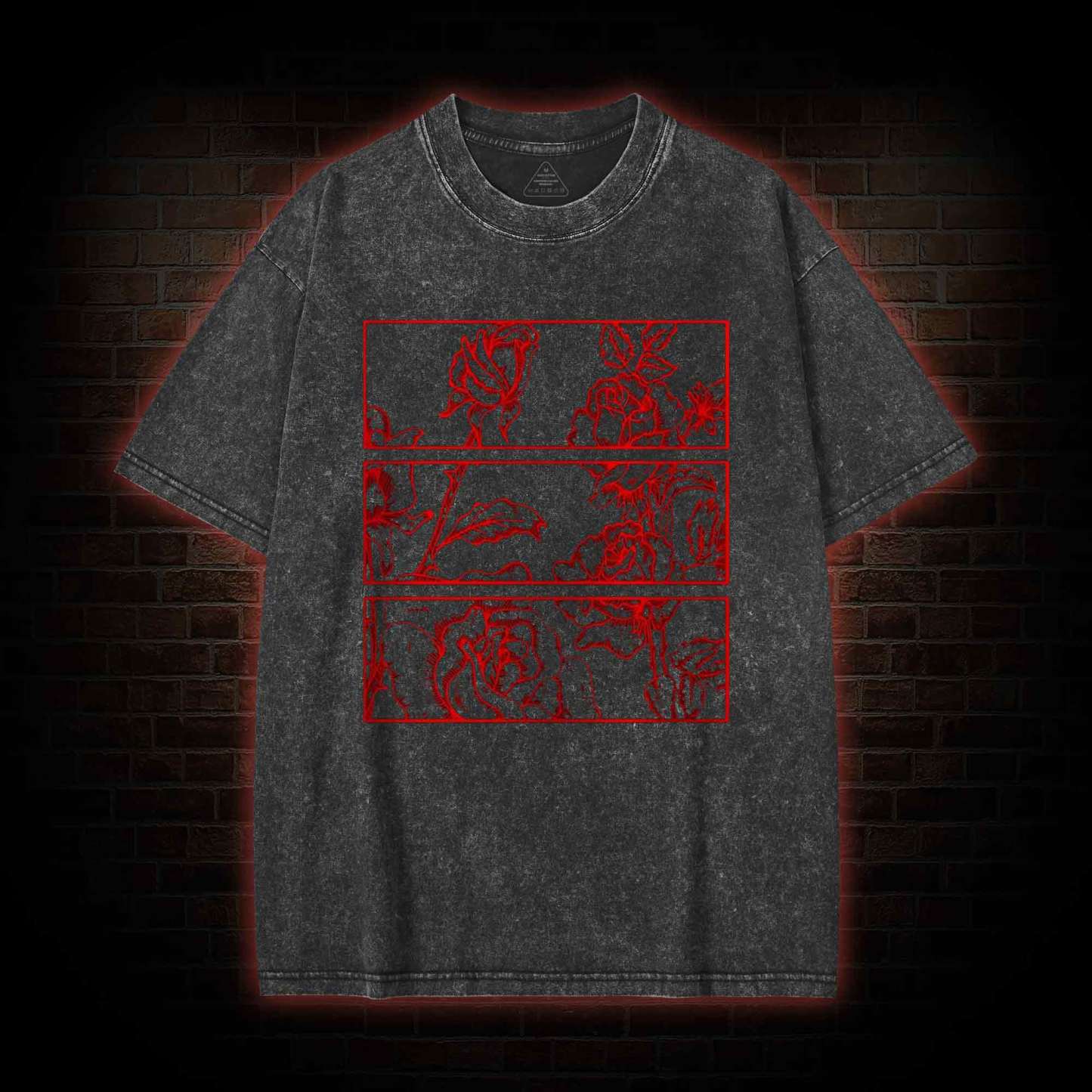 Red Roses Washed T-shirt